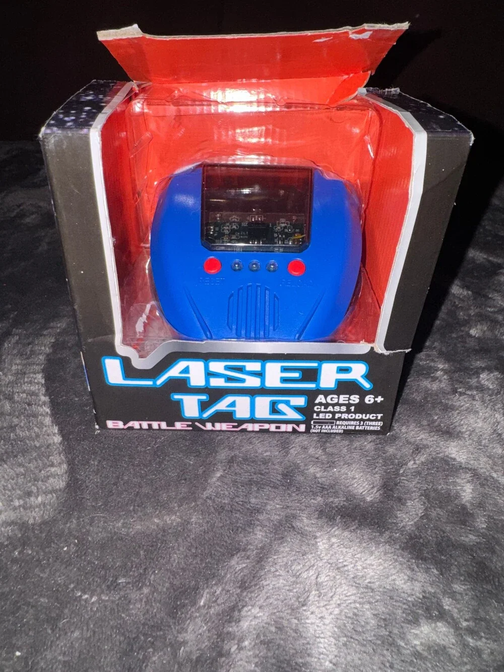 Blue Laser Tag Battle Weapon Handheld Infrared Blaster Ages 6+